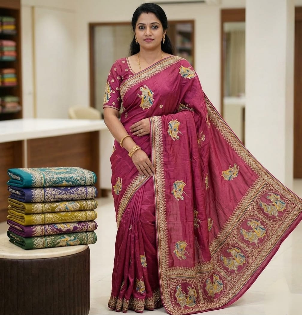 Full Heavy Thread Saree