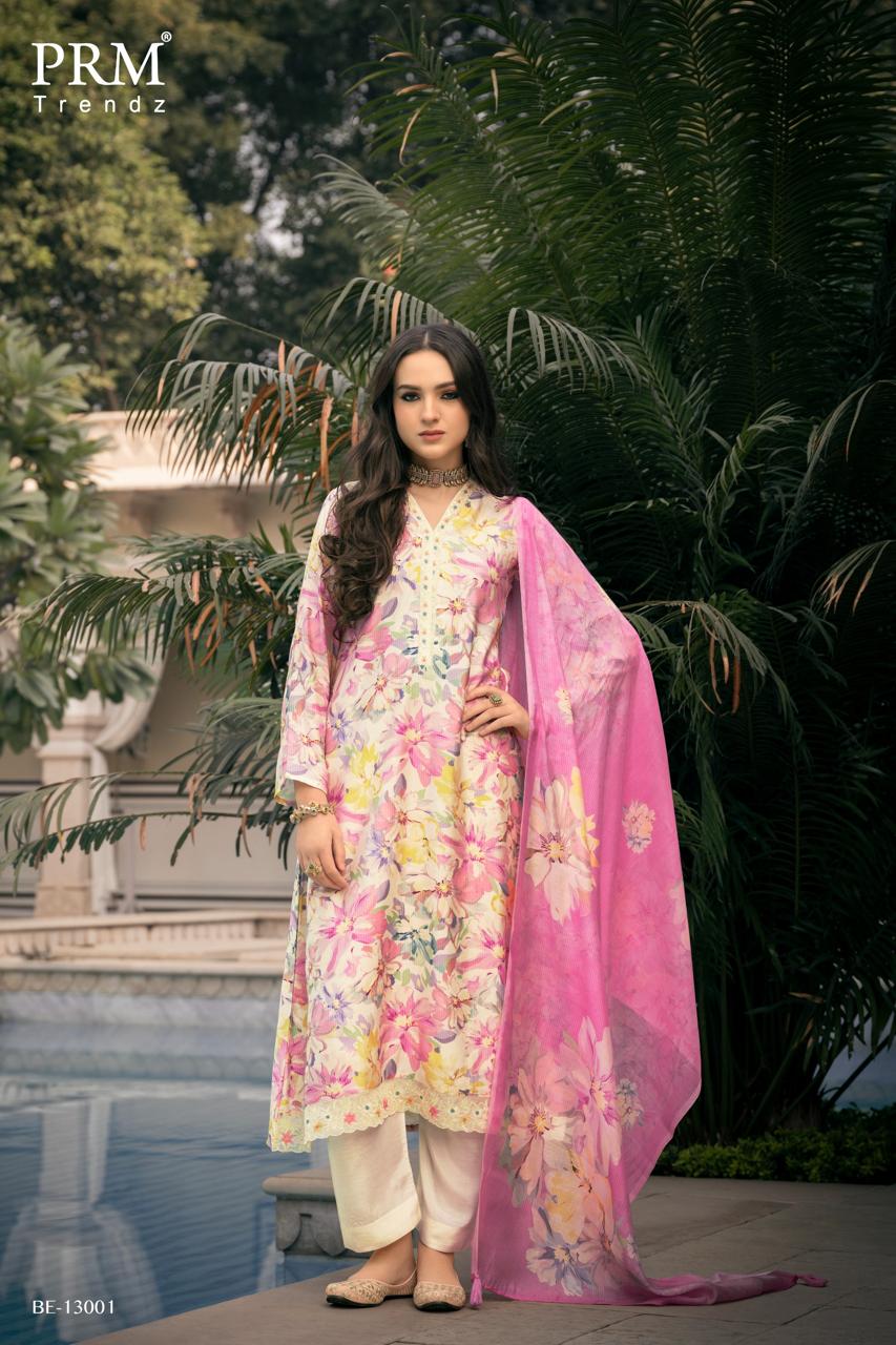pem trendz Pure Lown cotton  Digital print With Fancy work salwar kameez