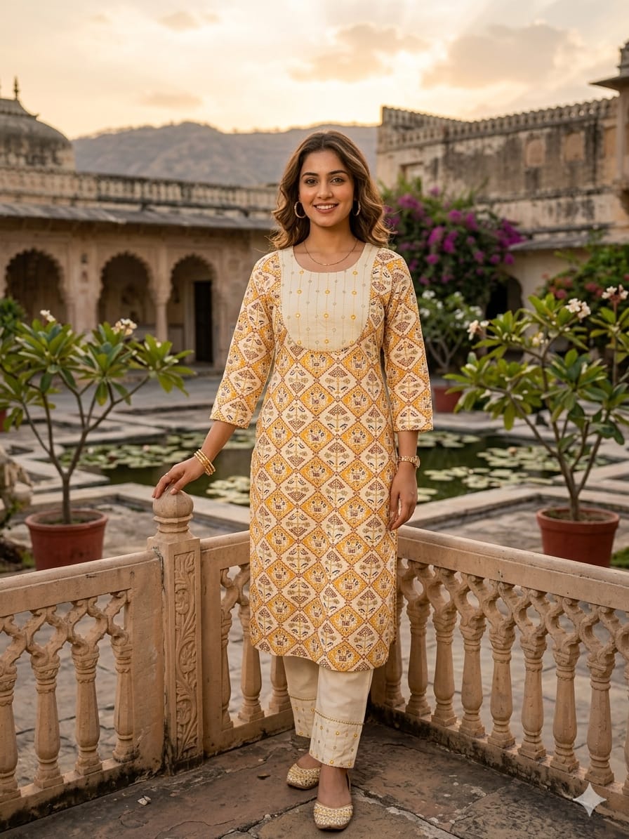 wholesale attire new lunch Pure cotton Print kurti