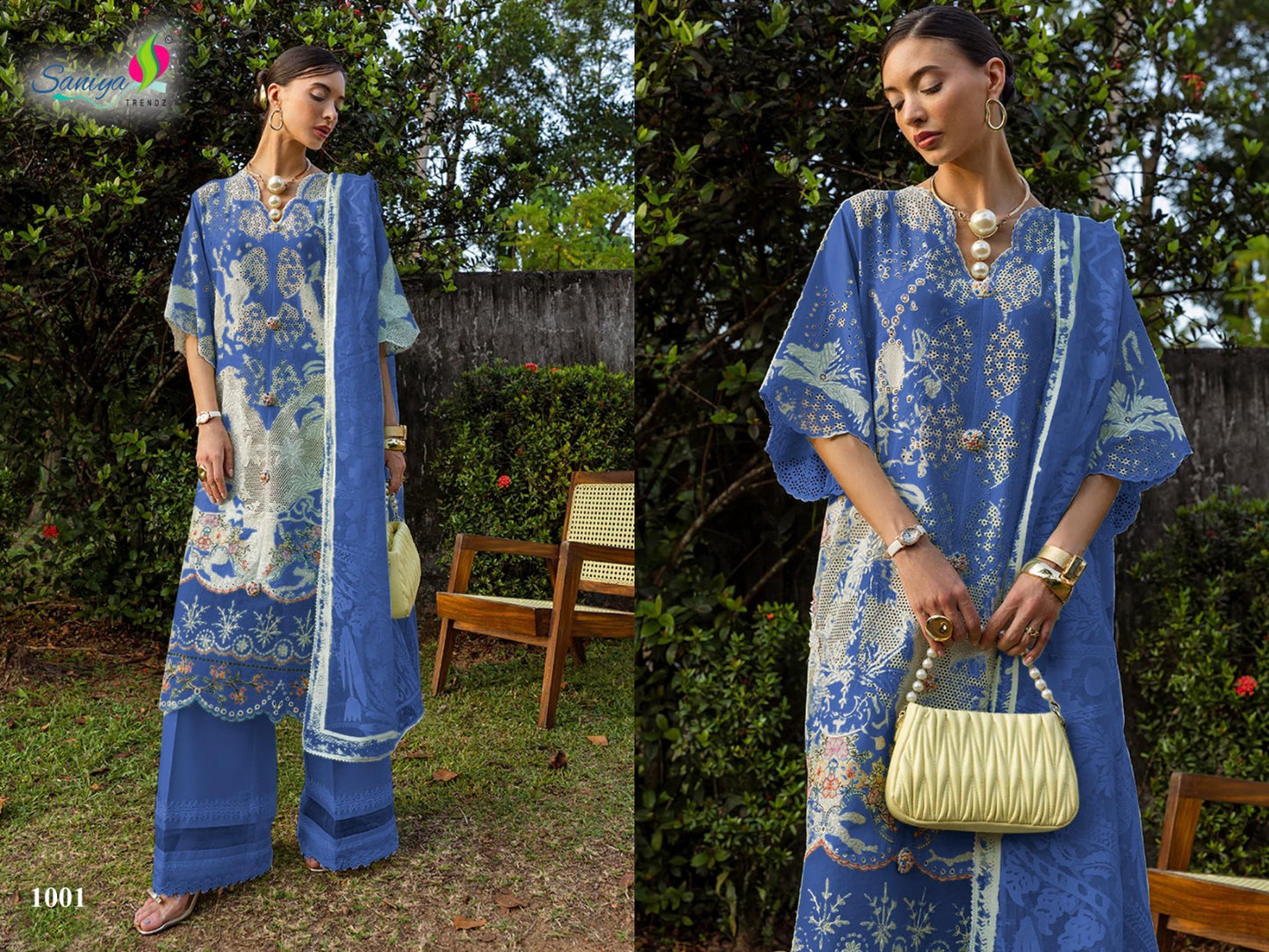 COTTON WITH CHIKANKARI EMBROIDERED SALWAR KAMEEZ