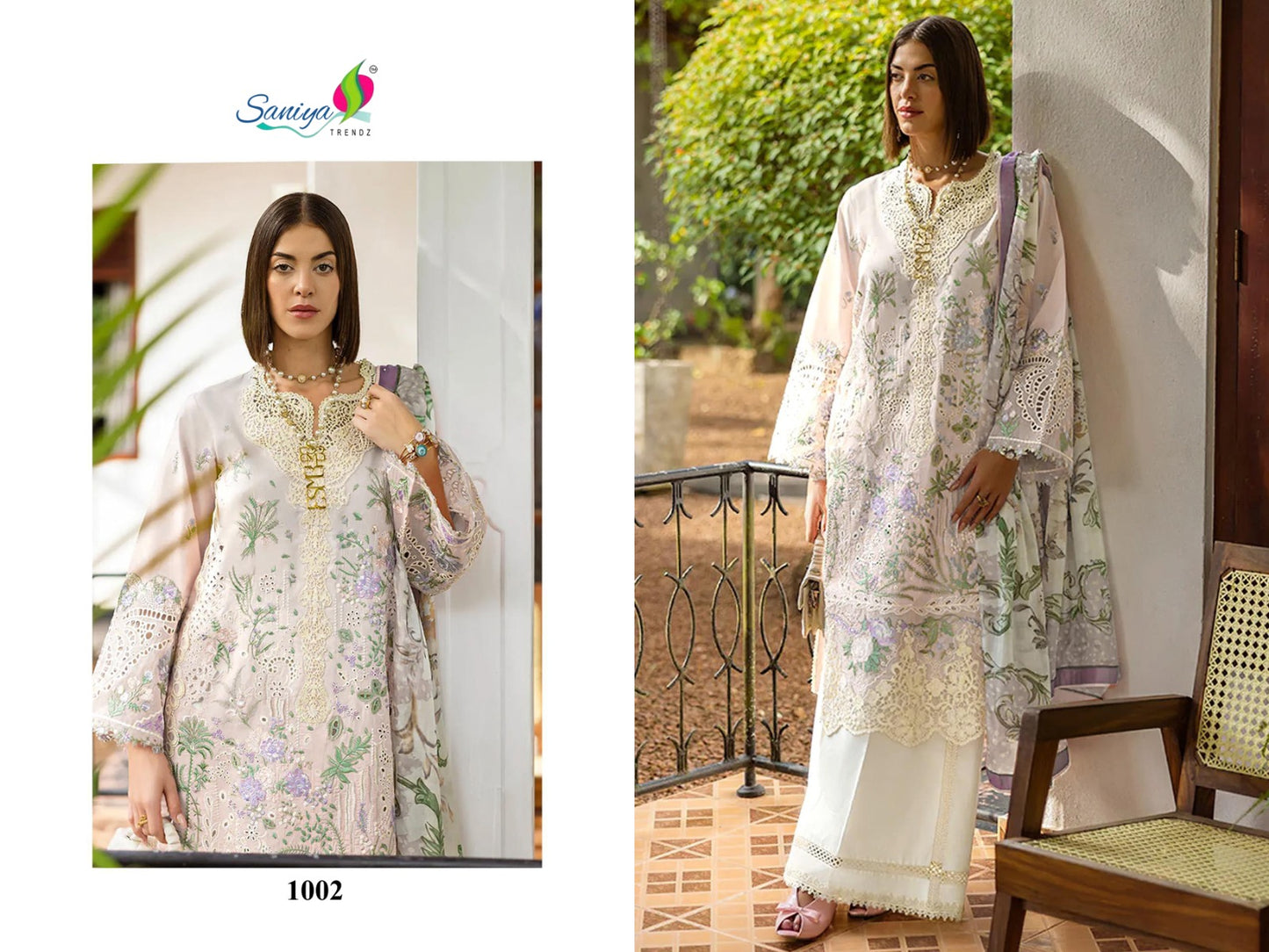 COTTON WITH CHIKANKARI EMBROIDERED SALWAR KAMEEZ