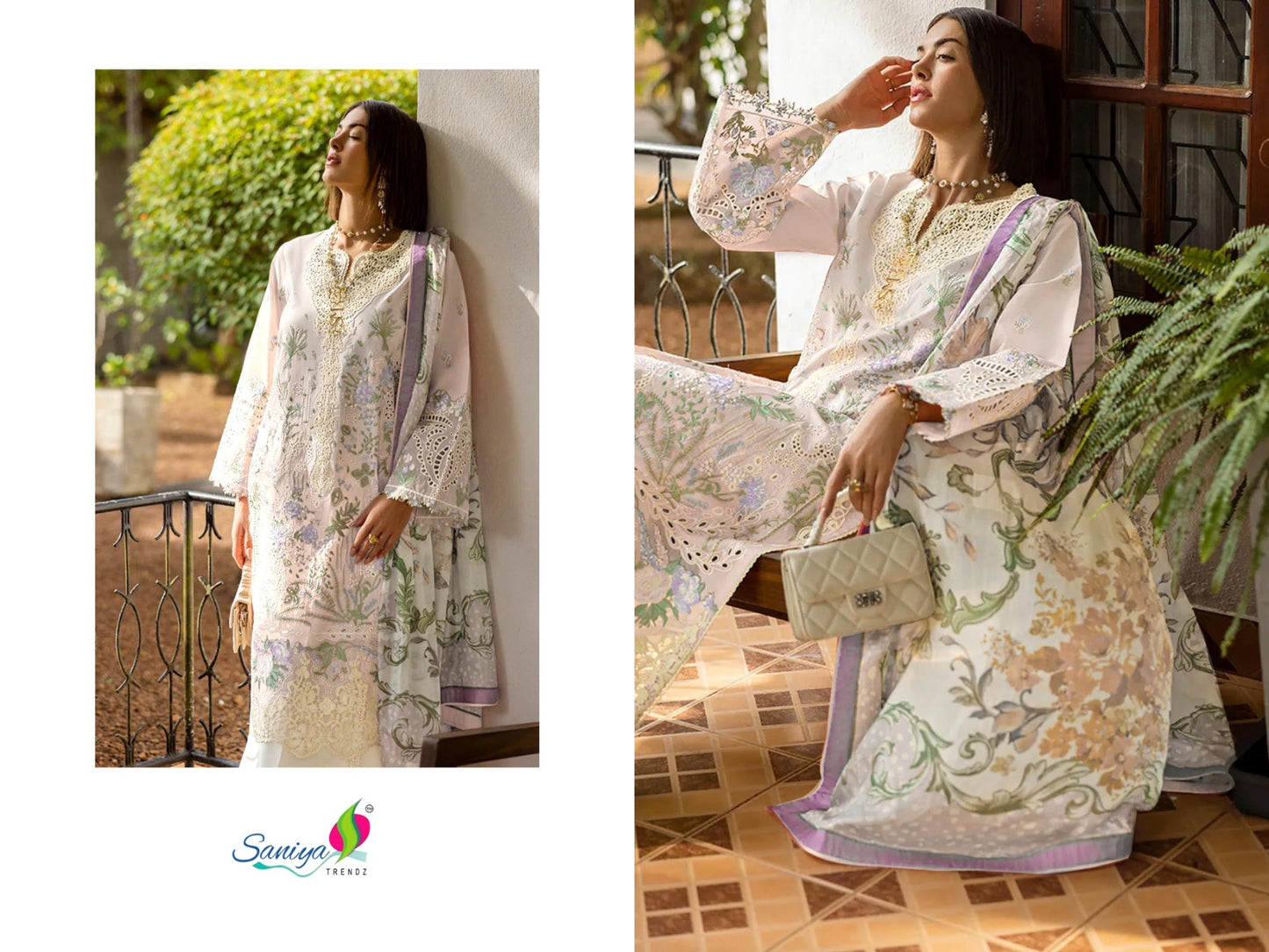 COTTON WITH CHIKANKARI EMBROIDERED SALWAR KAMEEZ