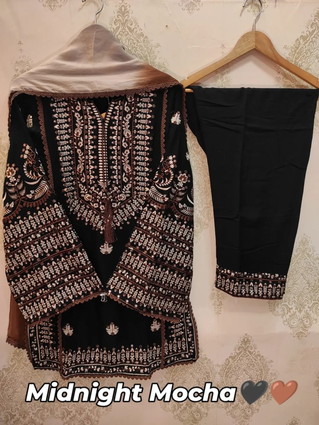 ALSAFA New Collection TOP With pant & Duptta .......