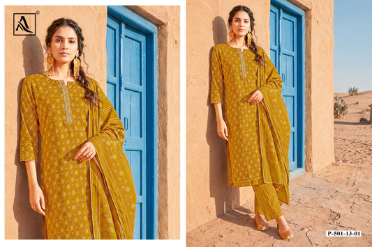 Pure Viscose Reyon Discharge Print With Embroidery Work OF salwar kameez