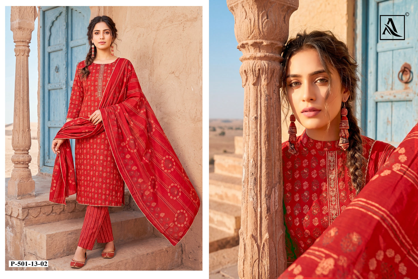 Pure Viscose Reyon Discharge Print With Embroidery Work OF salwar kameez