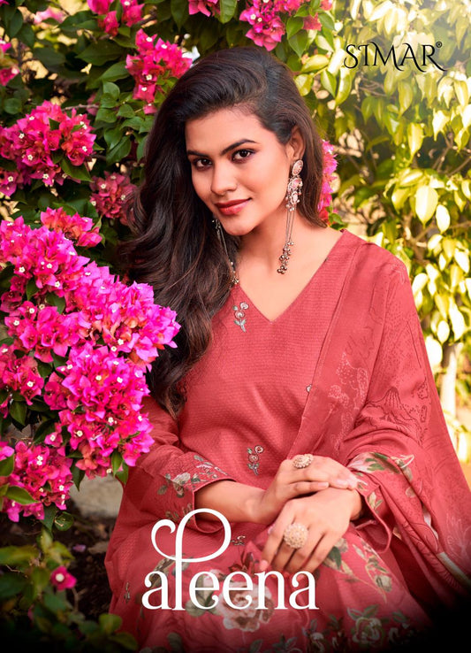 Pure lawn cotton digital print embroidery work of salwar kameez