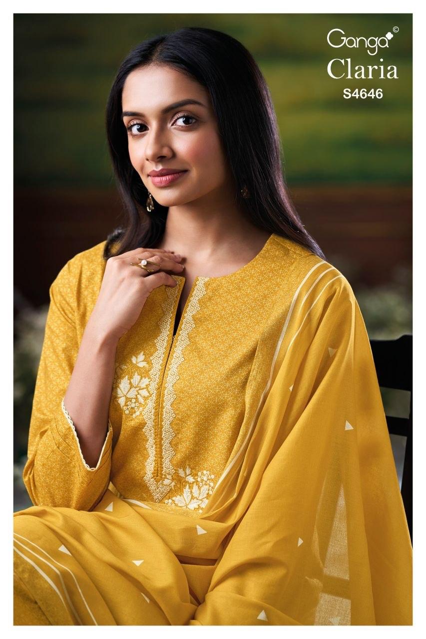 PREMIUM COTTON PRINTED WITH EMBROIDERY, BUTTON WORK, HAND WORK, CROCHET LACE BORDER ON DAMAN & SLEEVES SALWAR KAMEEZ