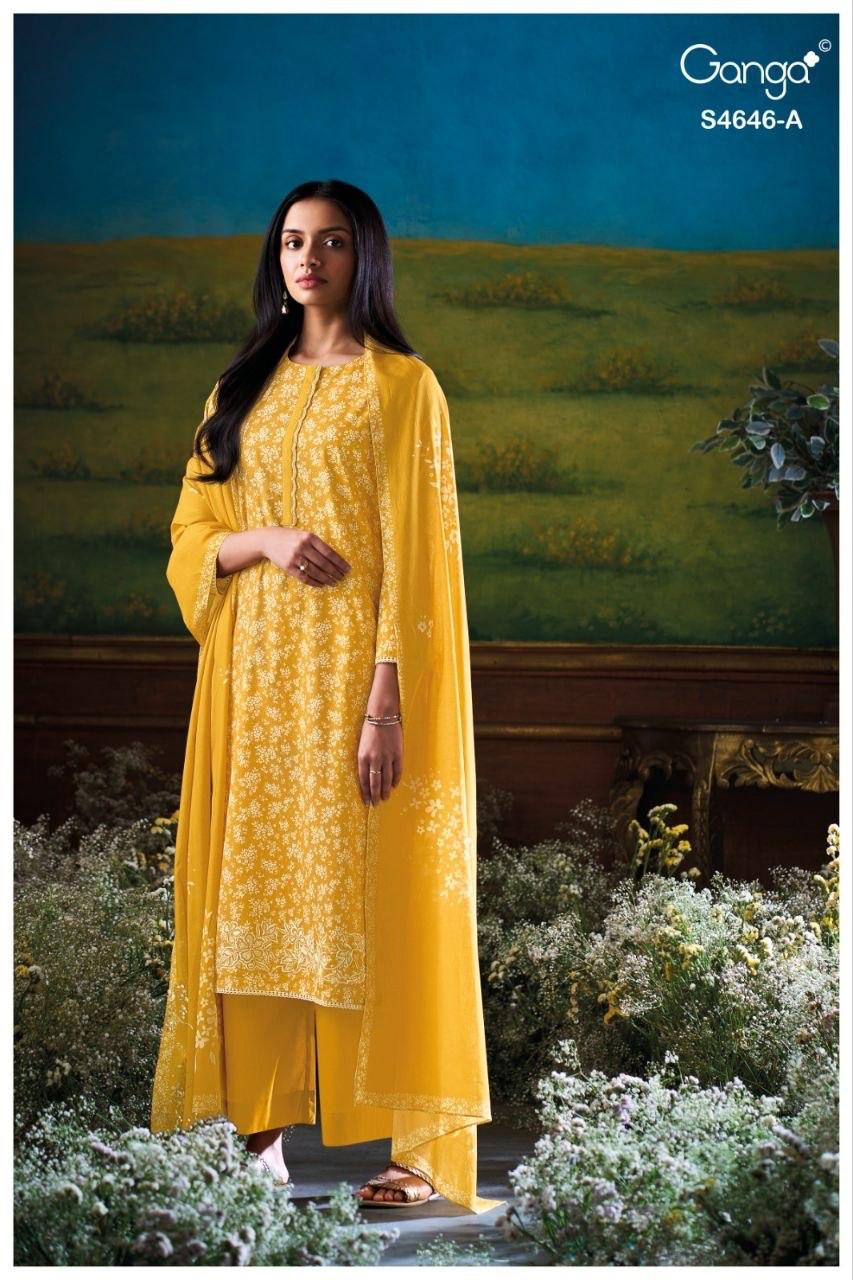 PREMIUM COTTON PRINTED WITH EMBROIDERY, BUTTON WORK, HAND WORK, CROCHET LACE BORDER ON DAMAN & SLEEVES SALWAR KAMEEZ
