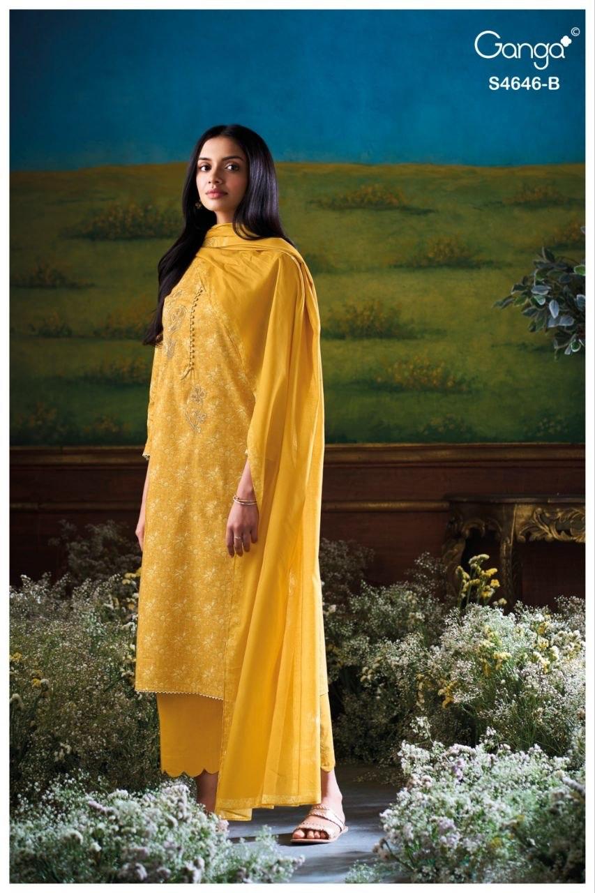 PREMIUM COTTON PRINTED WITH EMBROIDERY, BUTTON WORK, HAND WORK, CROCHET LACE BORDER ON DAMAN & SLEEVES SALWAR KAMEEZ