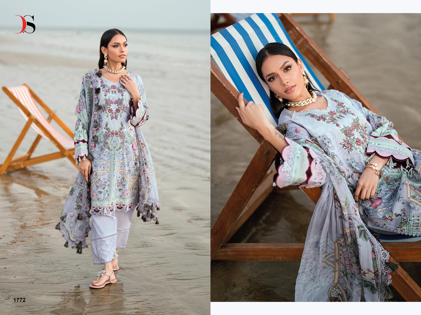 Jade Needle wonder OF salwar kameez for chiffon duppta