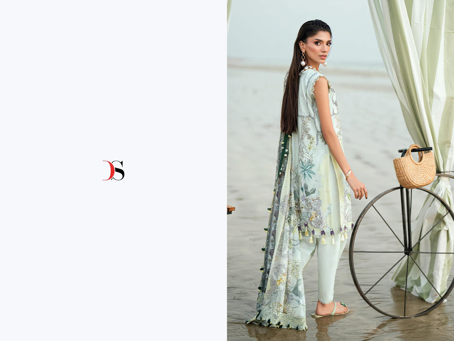 Jade Needle wonder OF salwar kameez for chiffon duppta