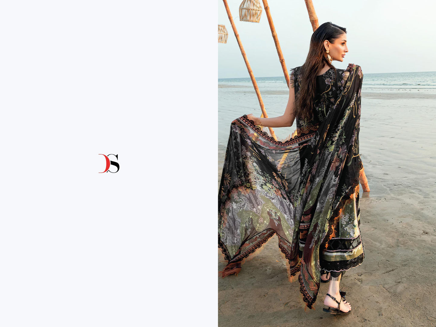 Jade Needle wonder OF salwar kameez for chiffon duppta