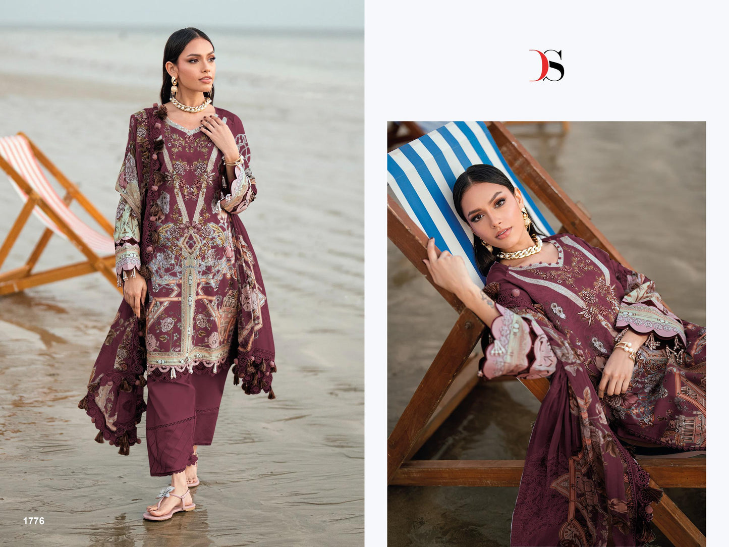Jade Needle wonder OF salwar kameez for chiffon duppta