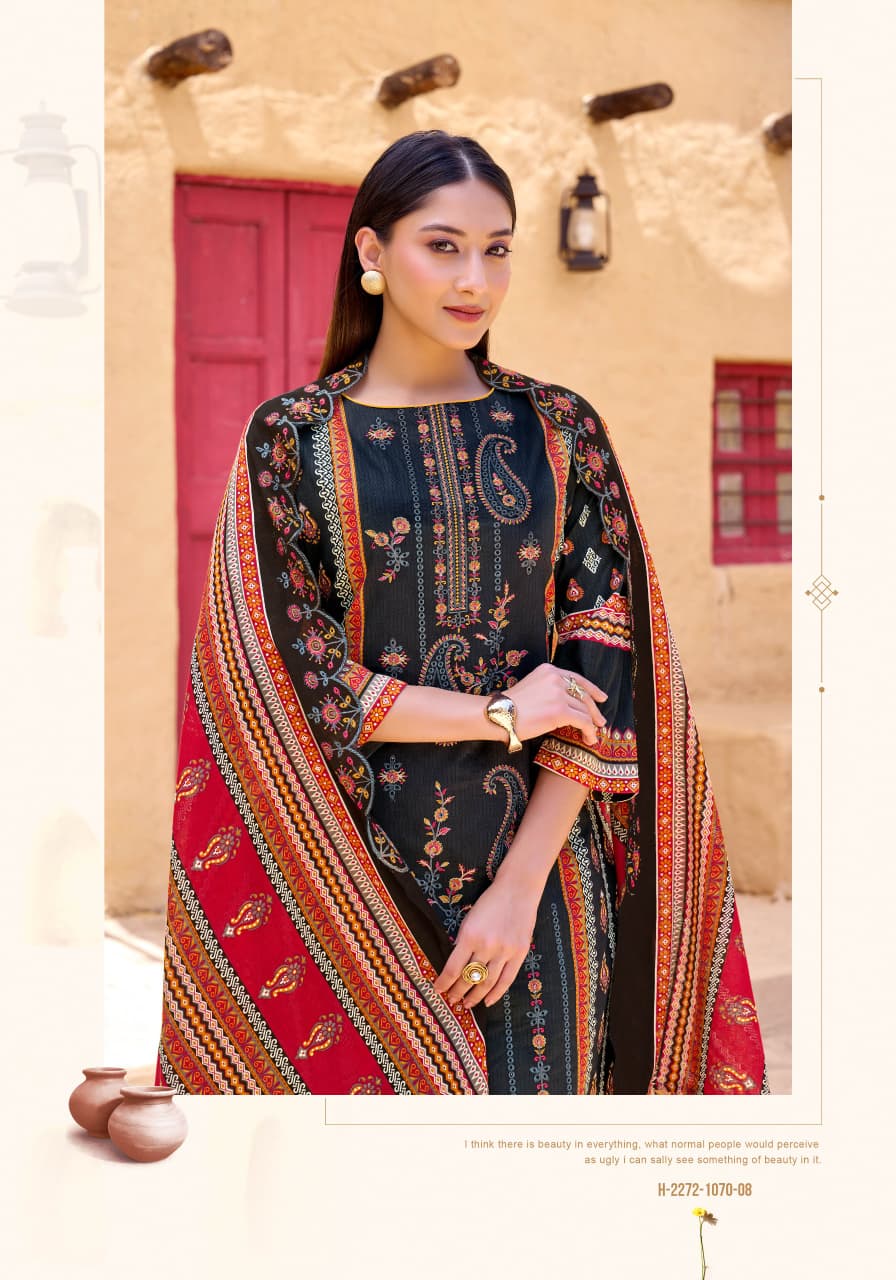 Pure Cambric cotton Pakistani Print With Fancy Embroidery salwar kameez