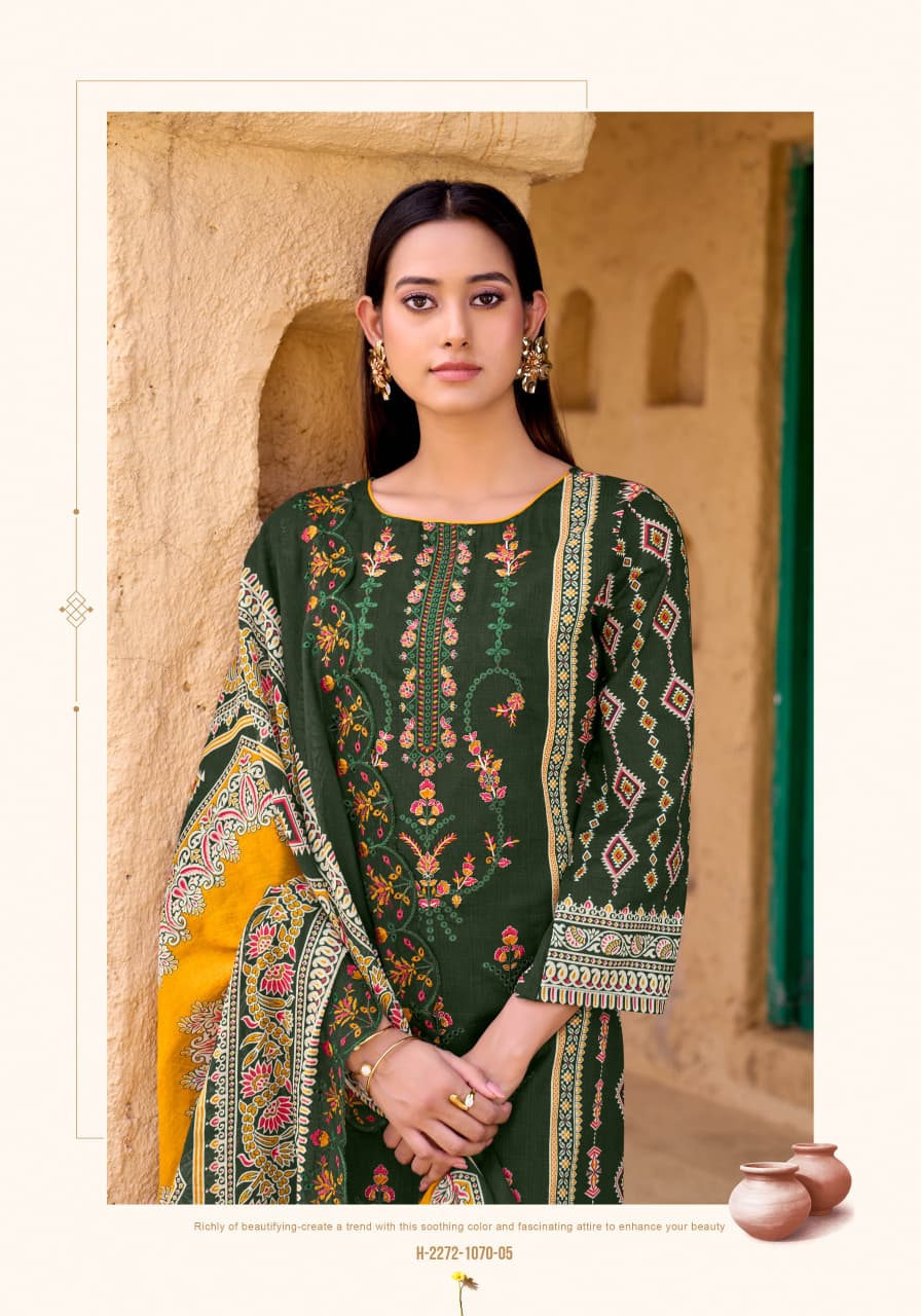 Pure Cambric cotton Pakistani Print With Fancy Embroidery salwar kameez