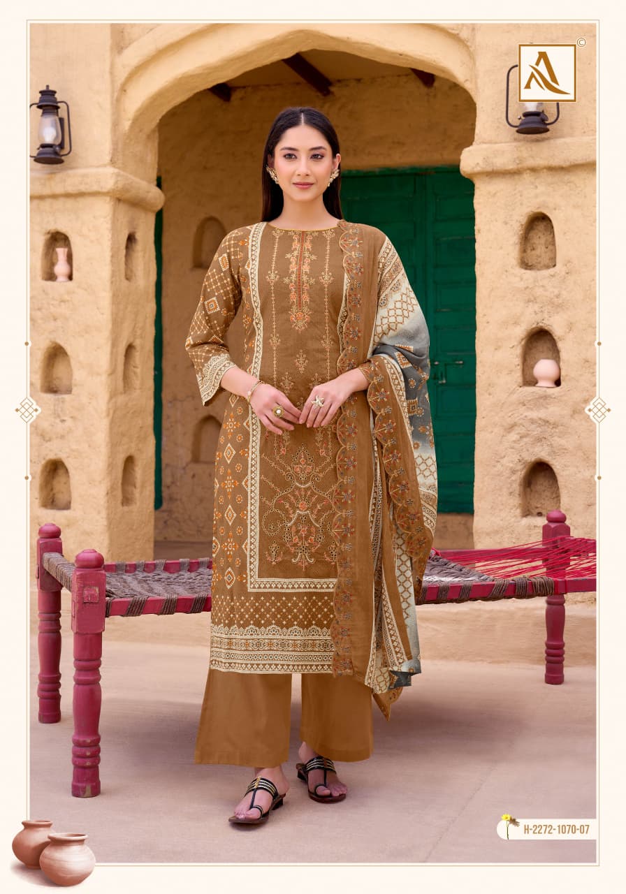 Pure Cambric cotton Pakistani Print With Fancy Embroidery salwar kameez