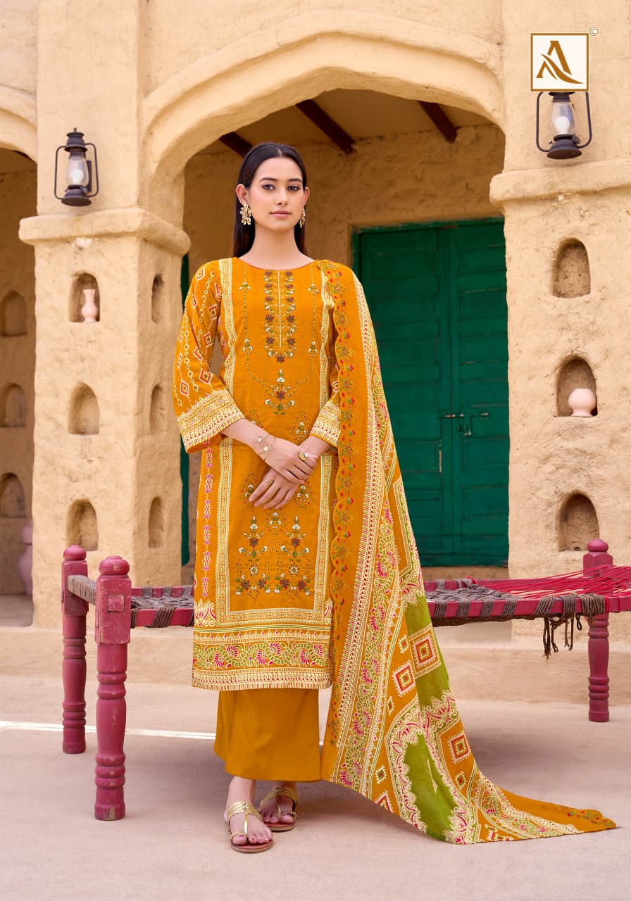 Pure Cambric cotton Pakistani Print With Fancy Embroidery salwar kameez