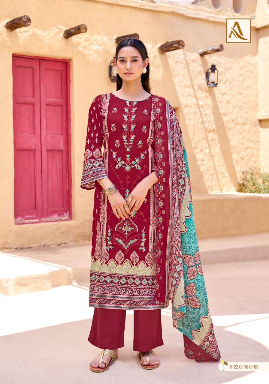 Pure Cambric cotton Pakistani Print With Fancy Embroidery salwar kameez