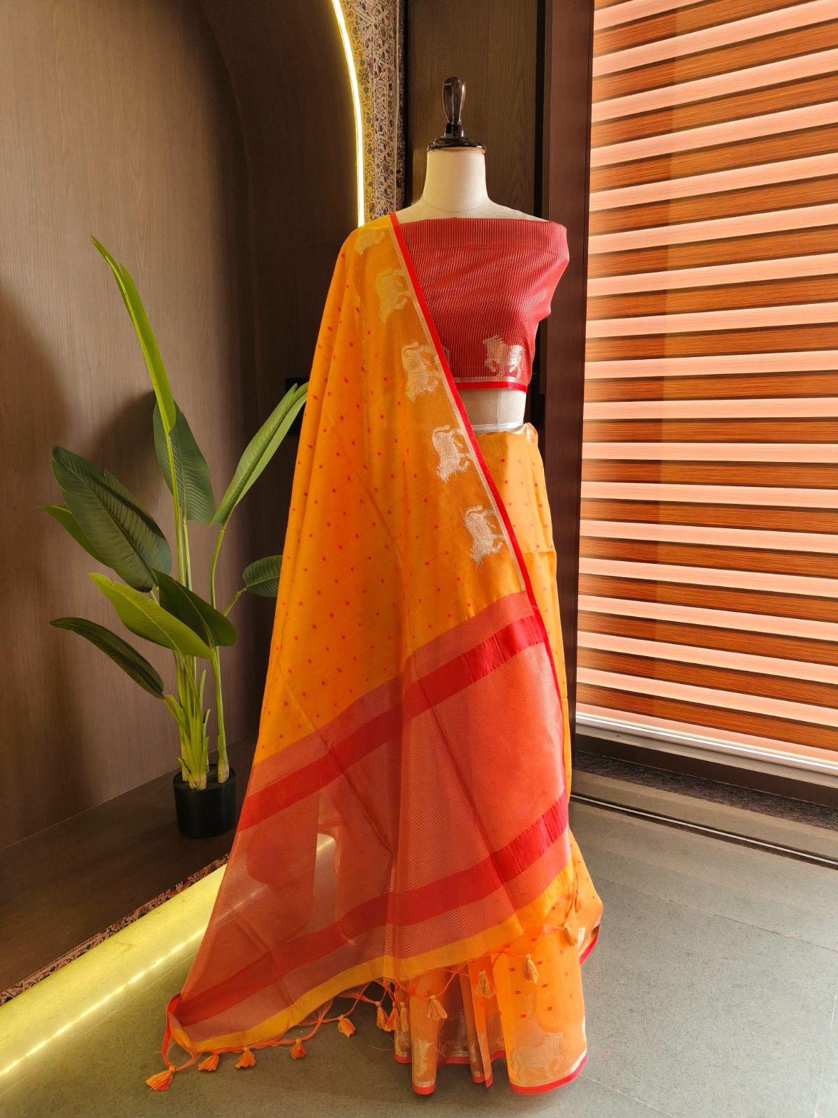 Premium Khadi Raw Silk Saree