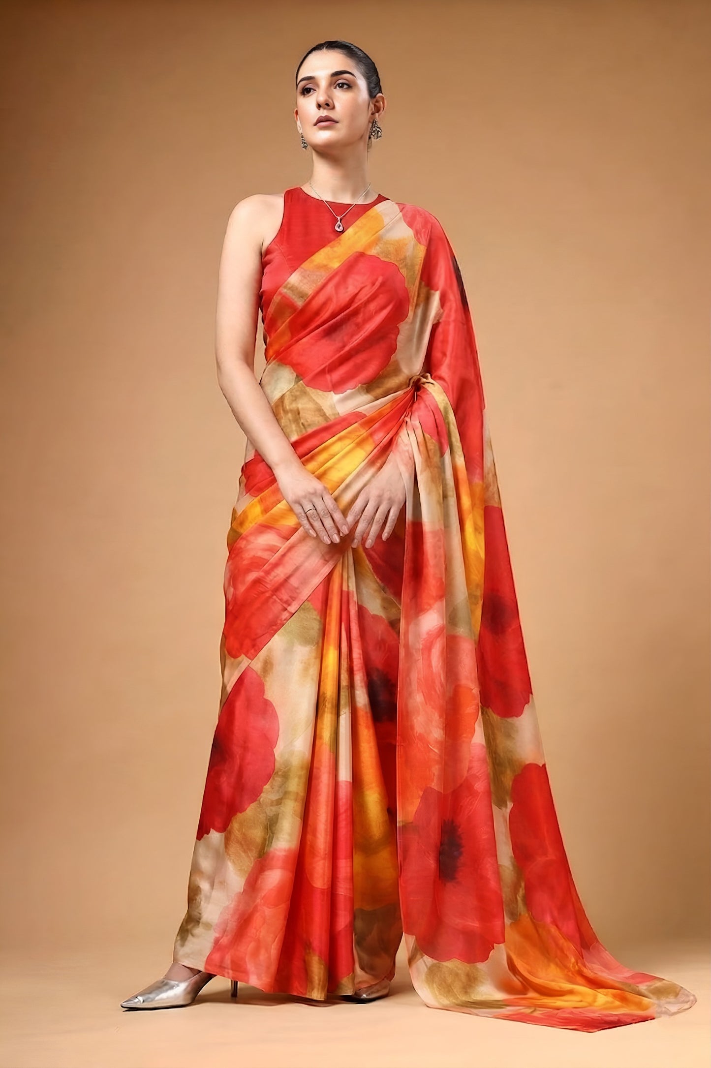Wrap yourself in the silky elegance of satin with prints that speak pure grace and charm