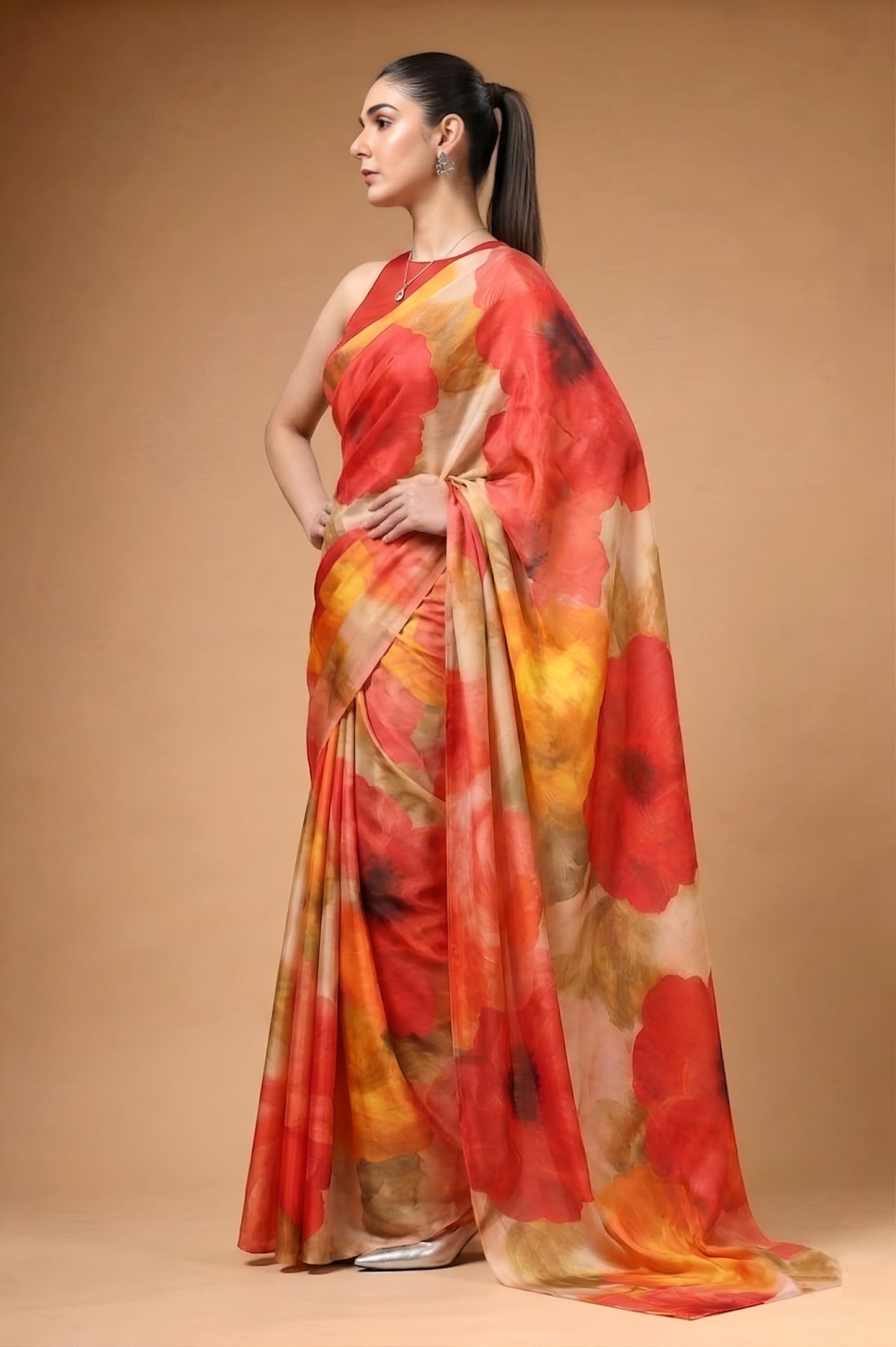Wrap yourself in the silky elegance of satin with prints that speak pure grace and charm