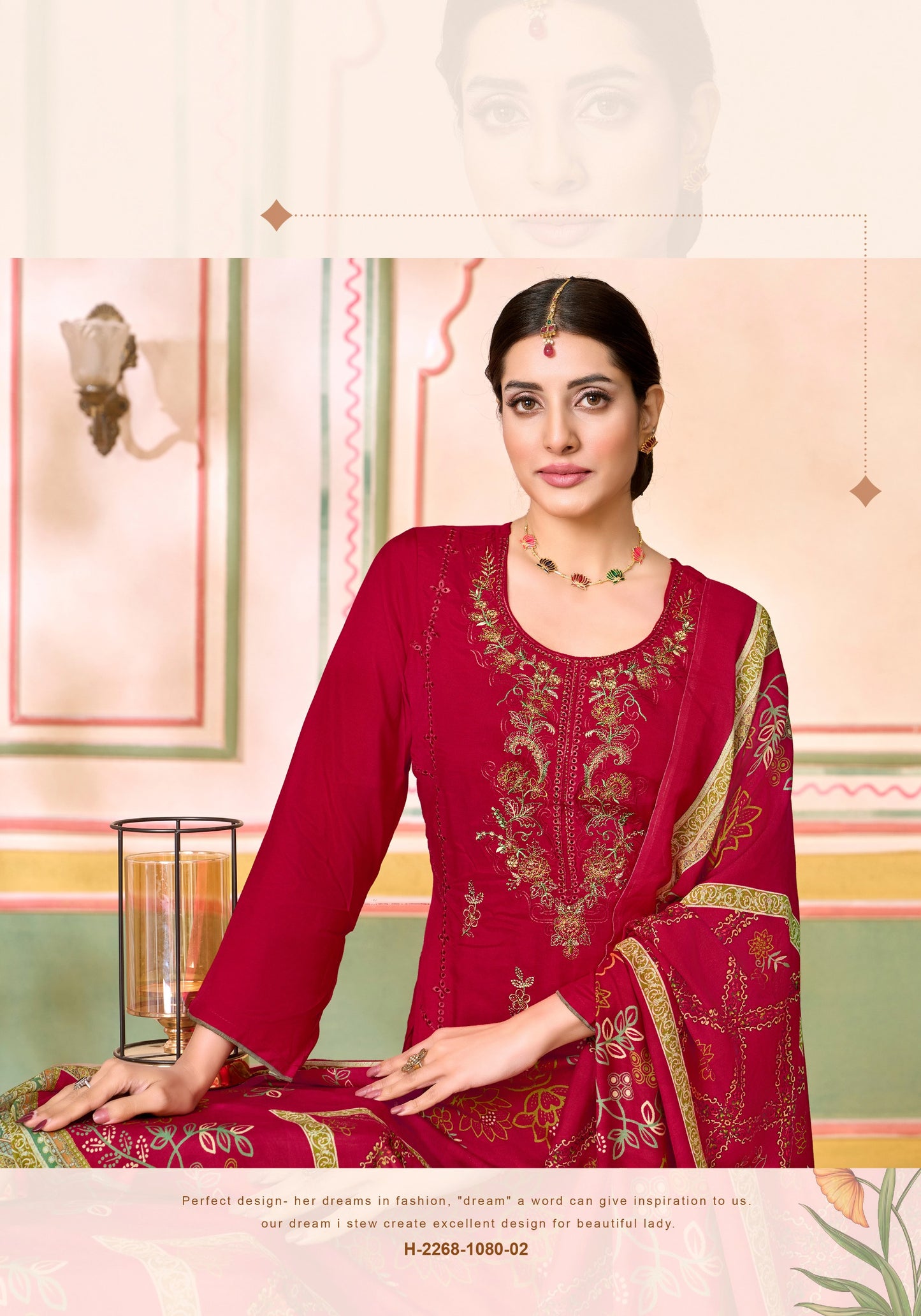 Viscose Maslin Designer Embroidery Work salwar kameez