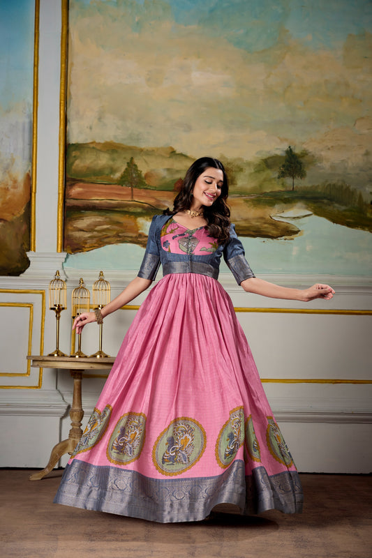 Soft, regal, and oh-so-stunning—Dola silk gowns are pure perfection 🍂