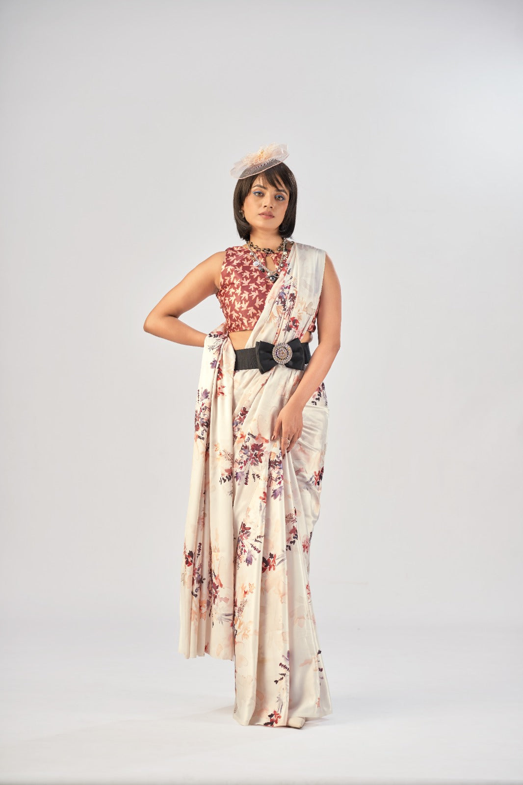 Satin silk ki smooth shine aur elegant prints… effortless grace in every drape