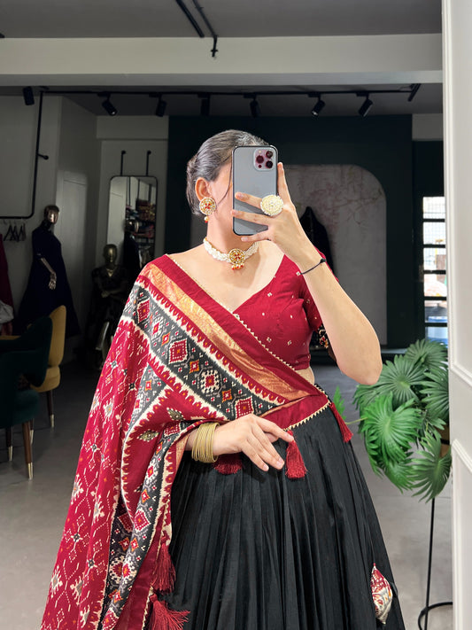 Twirling in tradition, shining in silk 🍁
