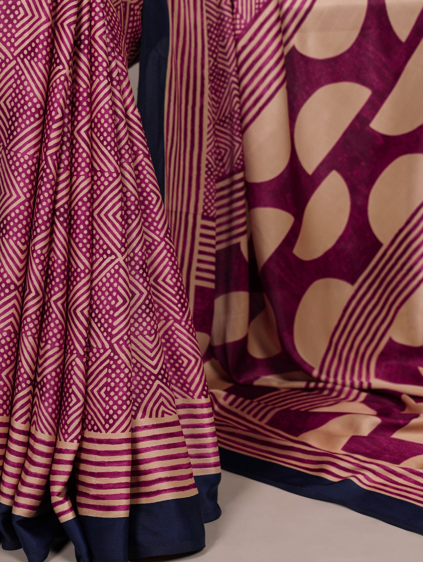 Crafted in soft dull silk with statement fancy prints, this saree blends classic charm with a modern touch 🌸