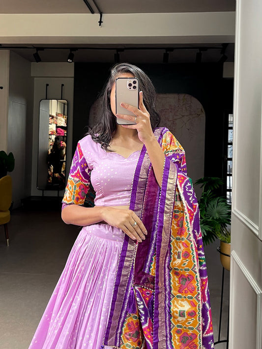 Draped in the raw beauty of Tasar Silk, glowing with tradition. 🦋