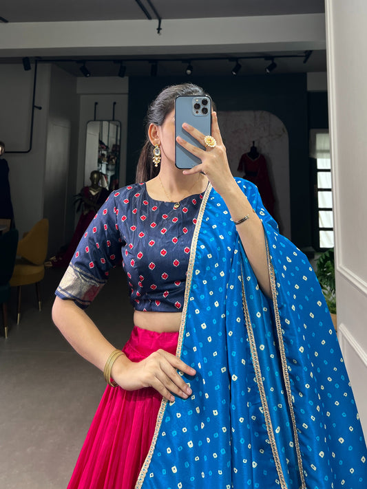 Draped in the raw beauty of Tasar Silk, glowing with tradition. 🦋