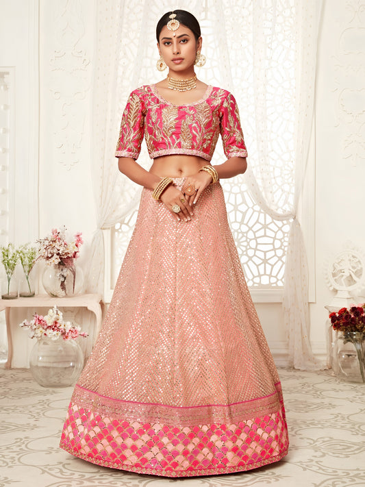 Blush Pink Designer Bridal Lehenga 💫