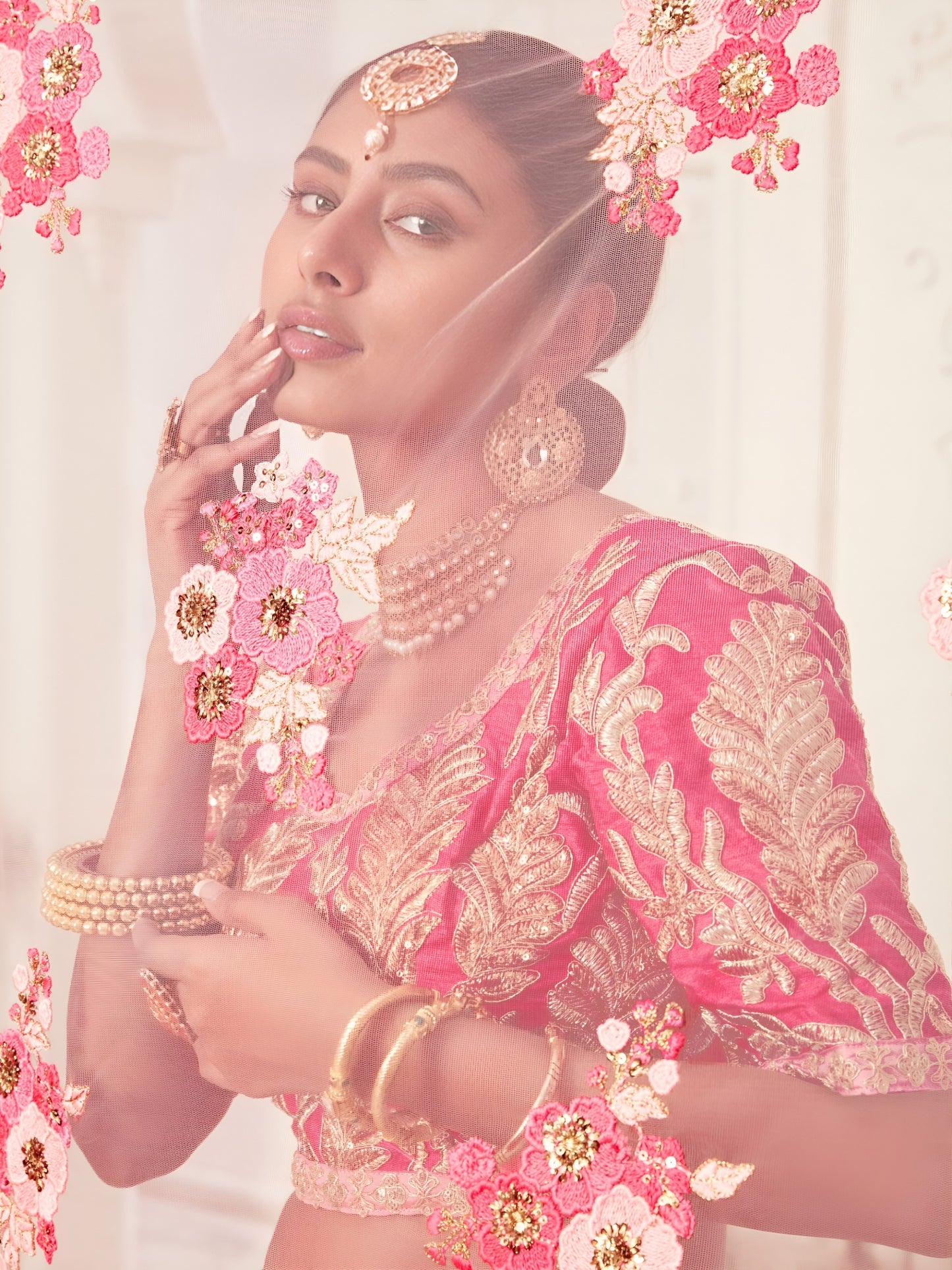 Blush Pink Designer Bridal Lehenga 💫