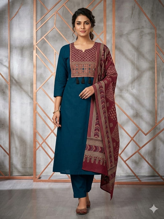 Aline Tabla work  of kurti