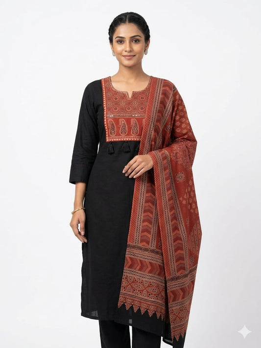 Aline Tabla work  of kurti