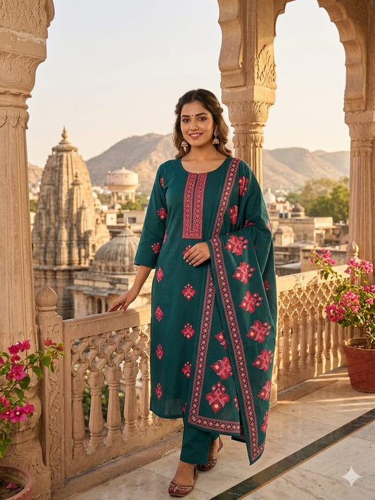 Taj Group Pure 60-60 Cotton Cambric Discharge  print  kurti ✨