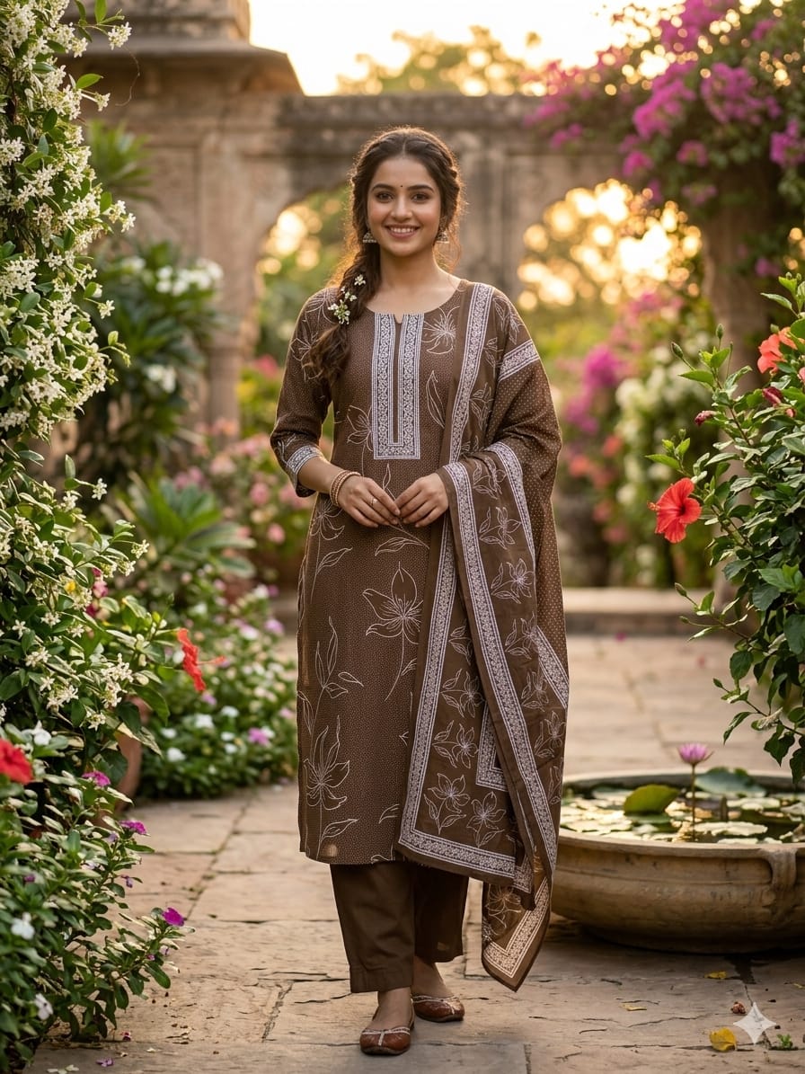 Taj Group Pure 60-60 Cotton Cambric Discharge  print  kurti ✨