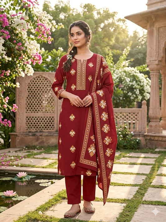Taj Group Pure 60-60 Cotton Cambric Discharge  print  kurti ✨