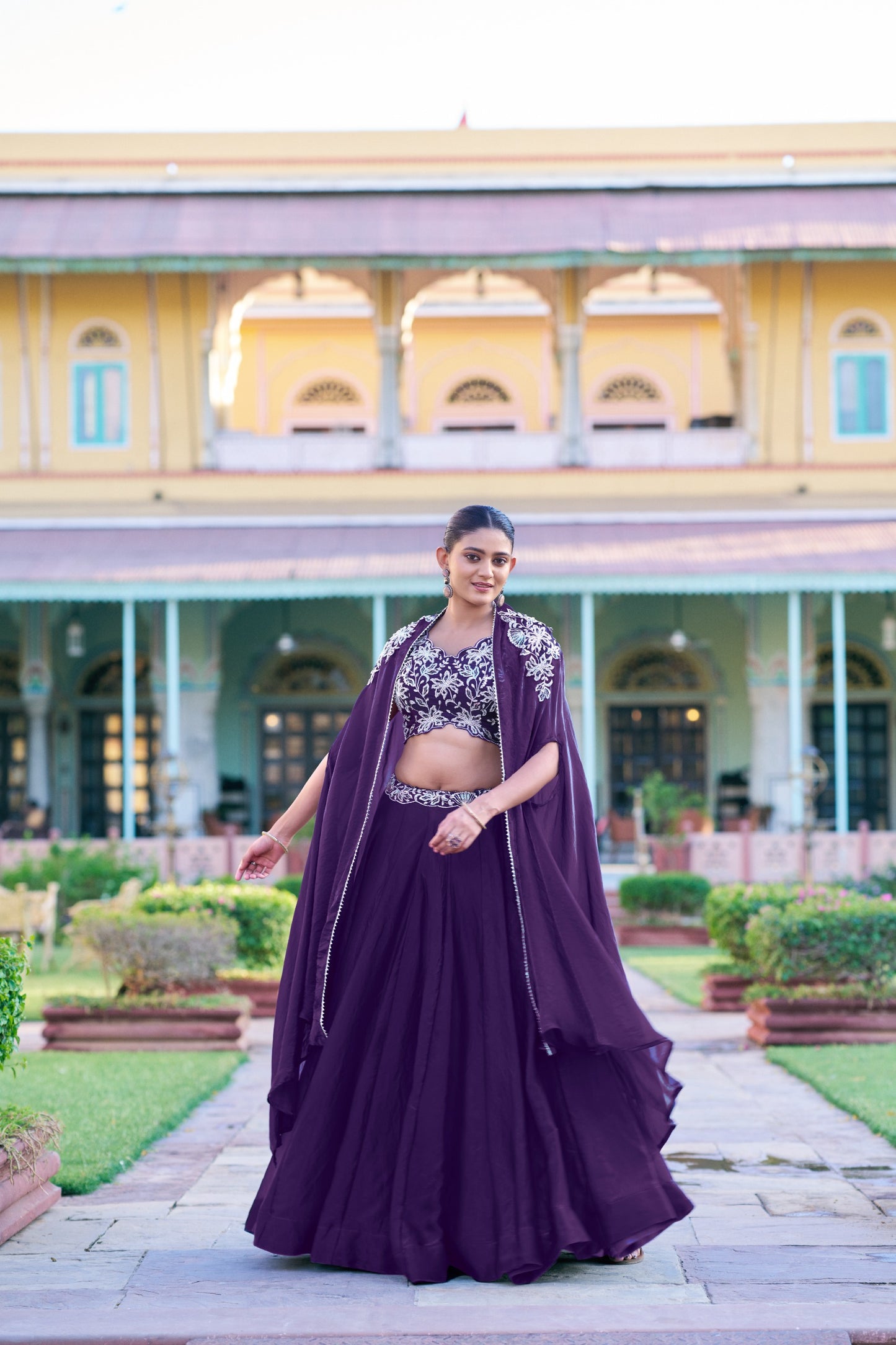 A perfect blend of tradition and trend, this lehenga reflects the beauty of culture with a modern touch that makes it truly unforgettable 💜