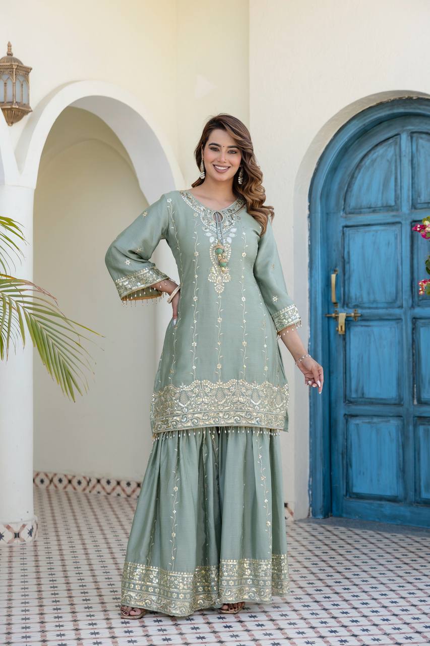 Presenting New Ready-Made Kurti Sarara Collection*  🔥😍🥰