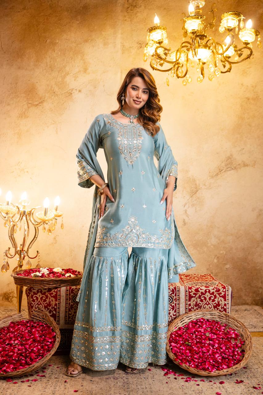 Presenting New Ready-Made Kurti Sarara Collection*  🔥😍🥰
