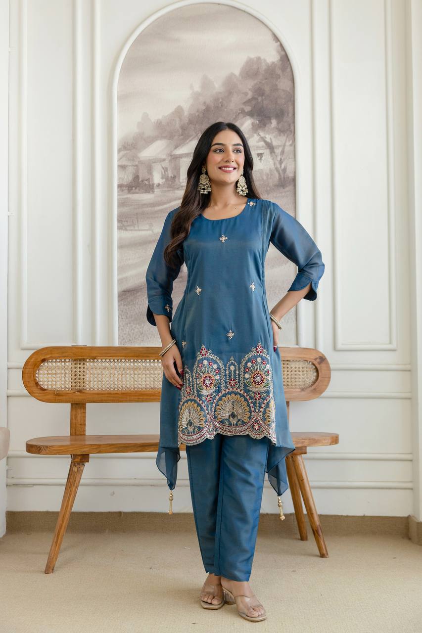 Presenting New Designer Fancy Kurti and Pant Collection*  🔥😍🥰