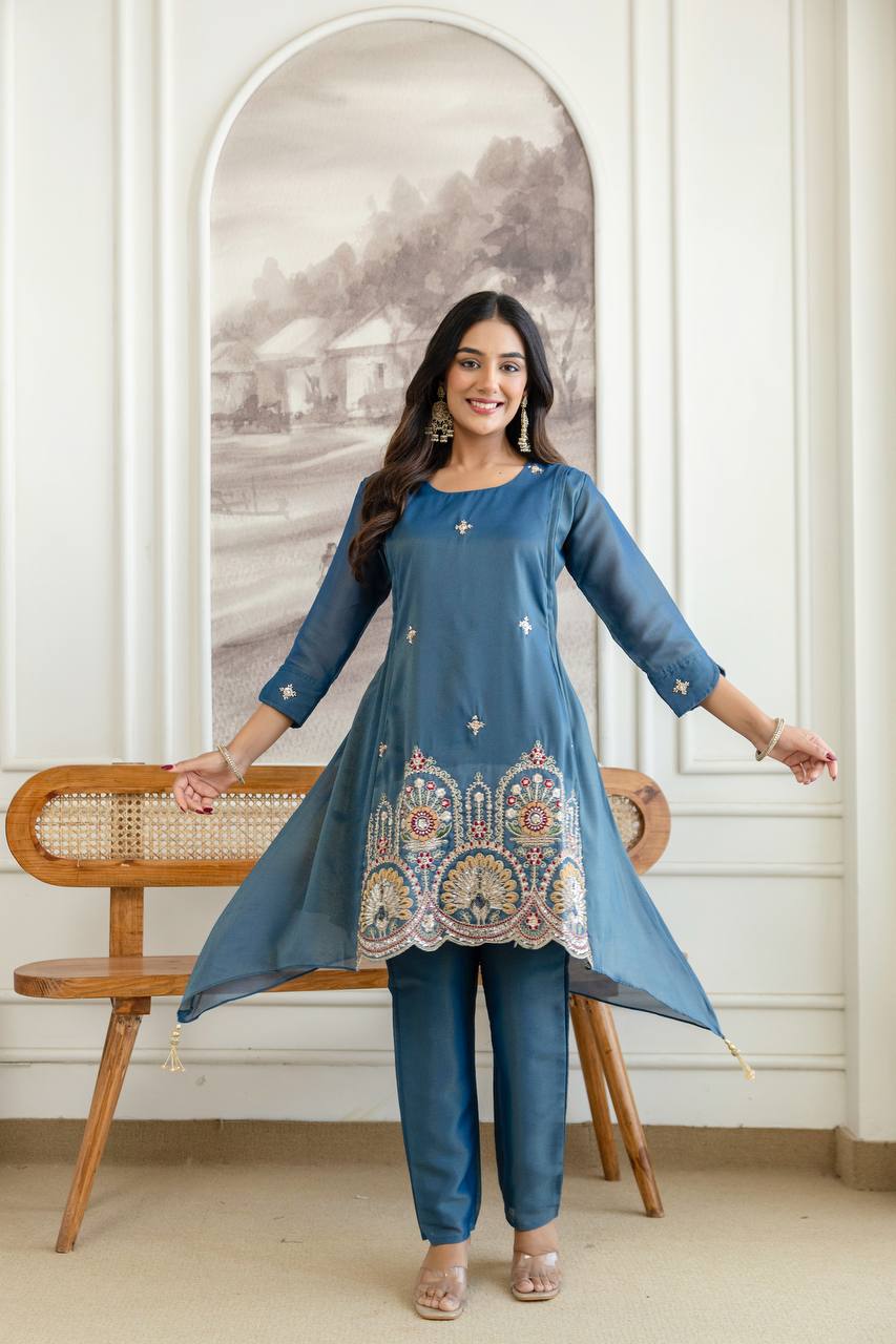 Presenting New Designer Fancy Kurti and Pant Collection*  🔥😍🥰