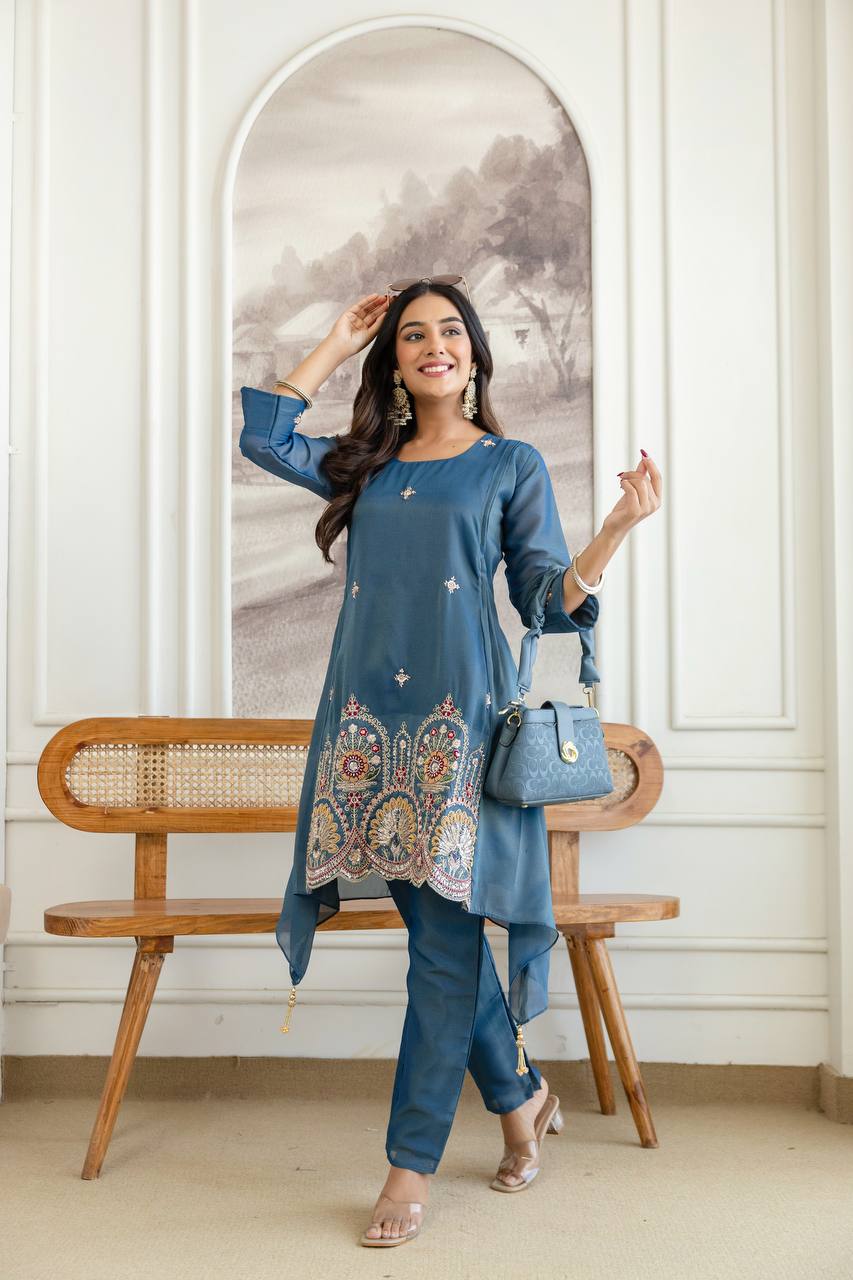 Presenting New Designer Fancy Kurti and Pant Collection*  🔥😍🥰