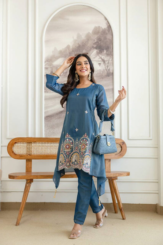 Presenting New Designer Fancy Kurti and Pant Collection*  🔥😍🥰