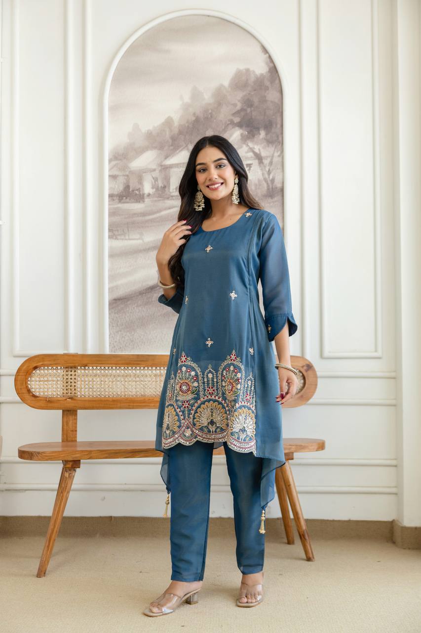 Presenting New Designer Fancy Kurti and Pant Collection*  🔥😍🥰