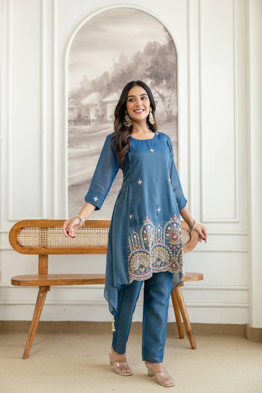 Presenting New Designer Fancy Kurti and Pant Collection*  🔥😍🥰