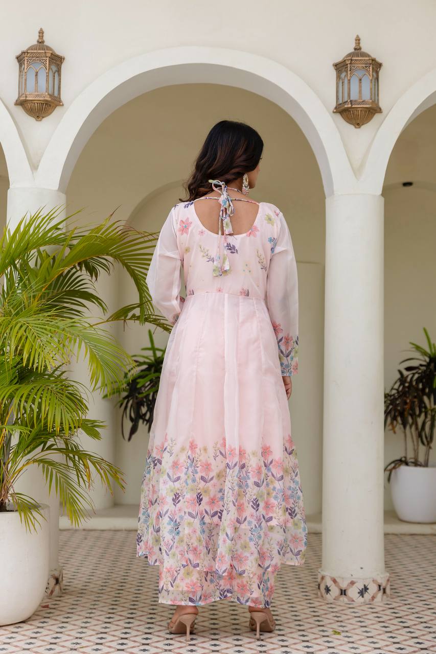 🌸Presenting New Ready-Made Gown Plazzo And Dupatta Set Collection  🌸