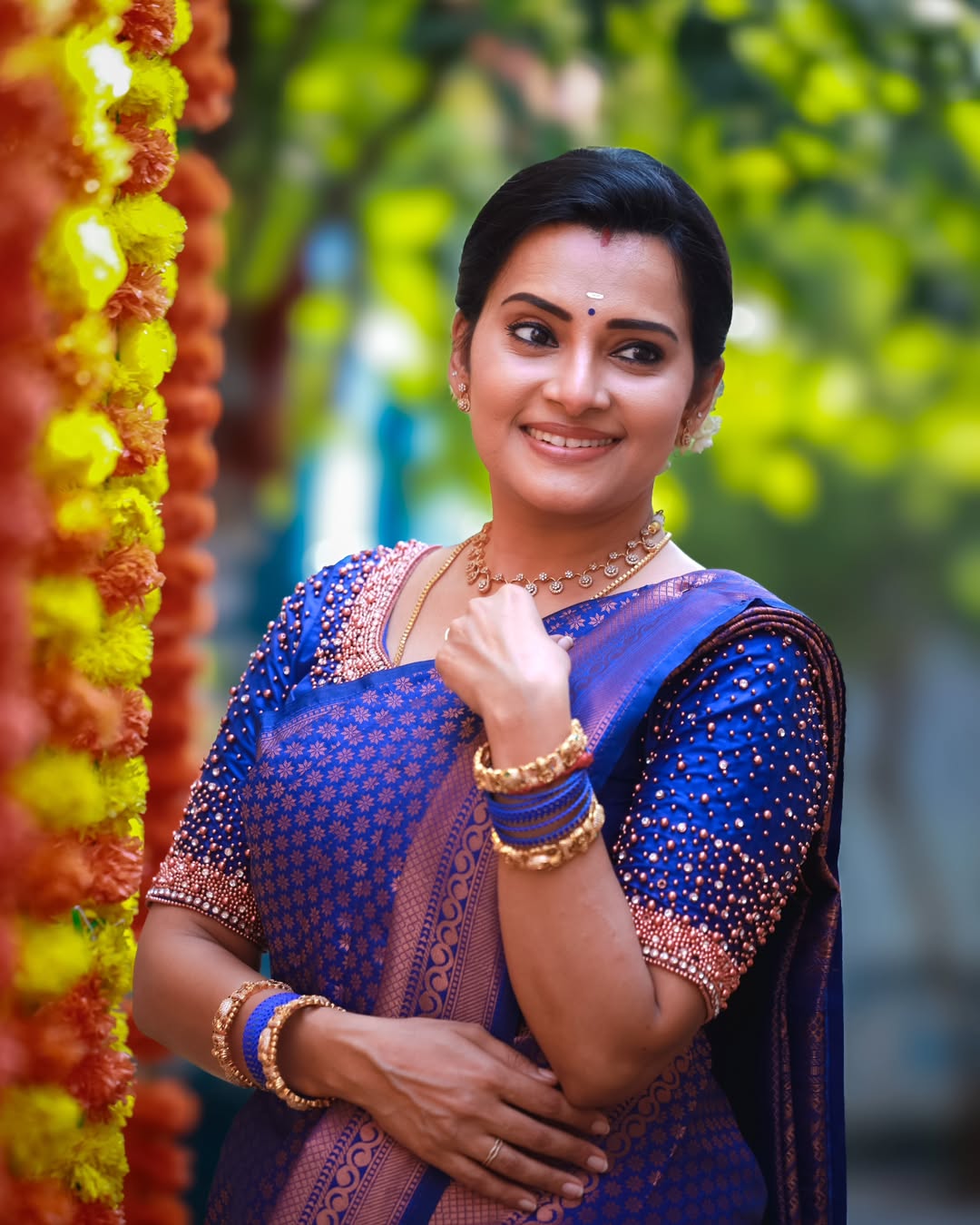 Silk Saree from the this store is adorned with beautiful Zari work in form of traditional motifs.